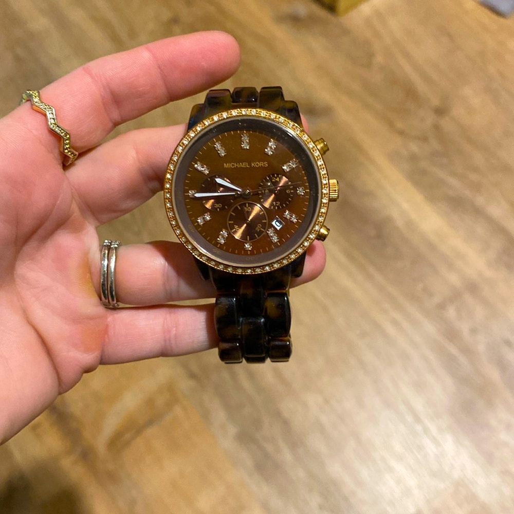 Michael Kors watch / turtle shell